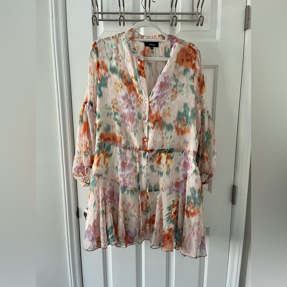 Long sleeve - above knee dress- made by Aakaa. Boutique find.